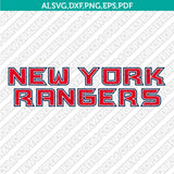 New York Rangers Logo SVG PNG | NHL Vector Cricut Silhouette