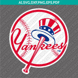 New York Yankees SVG Bundle – MLB Baseball Logo Vector Cricut