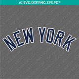 New York Yankees SVG Bundle – MLB Baseball Logo Vector Cricut