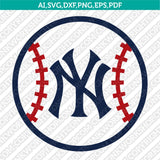 New York Yankees SVG Bundle – MLB Baseball Logo Vector Cricut