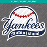 New York Yankees SVG Bundle – MLB Baseball Logo Vector Cricut