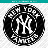 New York Yankees SVG Bundle – MLB Baseball Logo Vector Cricut