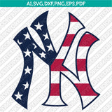 New York Yankees SVG Bundle – MLB Baseball Logo Vector Cricut