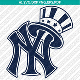 New York Yankees SVG Bundle – MLB Baseball Logo Vector Cricut