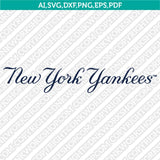 New York Yankees SVG Bundle – MLB Baseball Logo Vector Cricut