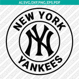 New York Yankees SVG Bundle – MLB Baseball Logo Vector Cricut