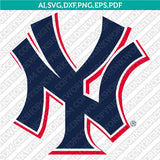 New York Yankees SVG Bundle – MLB Baseball Logo Vector Cricut