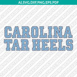 North Carolina Tar Heels SVG Bundle – NCAA College Logo Vector Files for Cricut