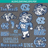 North Carolina Tar Heels SVG Bundle