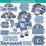 North Carolina Tar Heels SVG Bundle