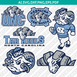 North Carolina Tar Heels SVG Bundle – NCAA College Logo Vector Files for Cricut