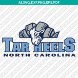 North Carolina Tar Heels SVG Bundle – NCAA College Logo Vector Files for Cricut