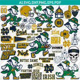 Notre Dame Fighting Irish Logo SVG Bundle | NCAA College Vector Cricut