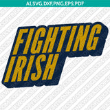 Notre Dame Fighting Irish Logo SVG Bundle | NCAA College Vector Cricut