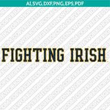 Notre Dame Fighting Irish Logo SVG Bundle | NCAA College Vector Cricut