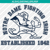 Notre Dame Fighting Irish Logo SVG Bundle | NCAA College Vector Cricut