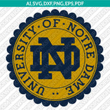 Notre Dame Fighting Irish Logo SVG Bundle | NCAA College Vector Cricut