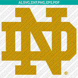 Notre Dame Fighting Irish Logo SVG Bundle | NCAA College Vector Cricut