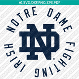 Notre Dame Fighting Irish Logo SVG Bundle | NCAA College Vector Cricut