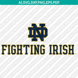 Notre Dame Fighting Irish Logo SVG Bundle | NCAA College Vector Cricut