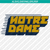Notre Dame Fighting Irish Logo SVG Bundle | NCAA College Vector Cricut