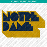 Notre Dame Fighting Irish Logo SVG Bundle | NCAA College Vector Cricut