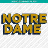 Notre Dame Fighting Irish Logo SVG Bundle | NCAA College Vector Cricut