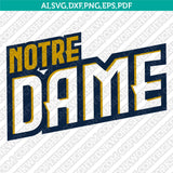 Notre Dame Fighting Irish Logo SVG Bundle | NCAA College Vector Cricut