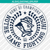 Notre Dame Fighting Irish Logo SVG Bundle | NCAA College Vector Cricut