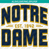 Notre Dame Fighting Irish Logo SVG Bundle | NCAA College Vector Cricut