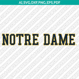 Notre Dame Fighting Irish Logo SVG Bundle | NCAA College Vector Cricut