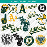 Oakland Athletics SVG Bundle – MLB Baseball Logo Vector Cricut
