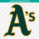 Oakland Athletics SVG Bundle – MLB Baseball Logo Vector Cricut