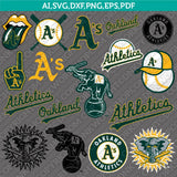 Oakland Athletics SVG Bundle – MLB Baseball Logo Vector Cricut