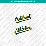 Oakland Athletics Logo SVG | PNG Vector Cricut & Silhouette