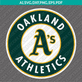 Oakland Athletics SVG Bundle – MLB Baseball Logo Vector Cricut