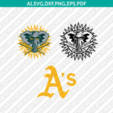 Oakland Athletics Logo SVG | PNG Vector Cricut & Silhouette