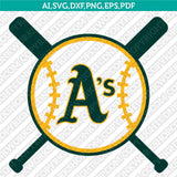 Oakland Athletics SVG Bundle – MLB Baseball Logo Vector Cricut