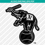 Oakland Athletics SVG Bundle – MLB Baseball Logo Vector Cricut