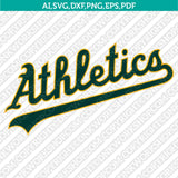 Oakland Athletics SVG Bundle – MLB Baseball Logo Vector Cricut