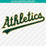Oakland Athletics SVG Bundle – MLB Baseball Logo Vector Cricut