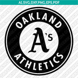 Oakland Athletics SVG Bundle – MLB Baseball Logo Vector Cricut