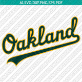 Oakland Athletics SVG Bundle – MLB Baseball Logo Vector Cricut