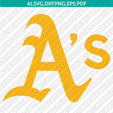 Oakland Athletics SVG Bundle – MLB Baseball Logo Vector Cricut