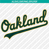 Oakland Athletics SVG Bundle – MLB Baseball Logo Vector Cricut