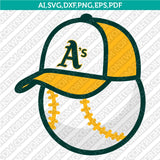 Oakland Athletics SVG Bundle – MLB Baseball Logo Vector Cricut