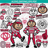 Ohio State Buckeyes Logo SVG Bundle | NCAA College Vector Cricut