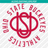 Ohio State Buckeyes Logo SVG Bundle | NCAA College Vector Cricut
