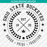 Ohio State Buckeyes Logo SVG Bundle | NCAA College Vector Cricut