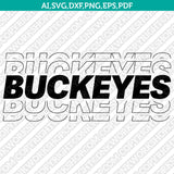 Ohio State Buckeyes Logo SVG Bundle | NCAA College Vector Cricut